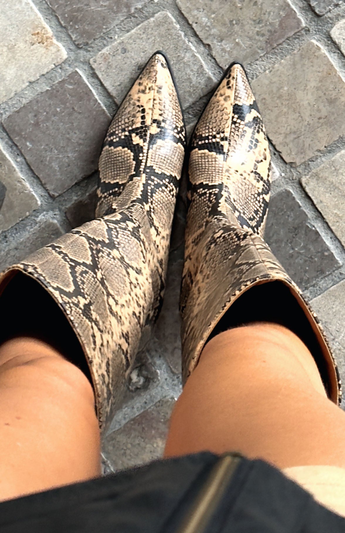 Juliette Knee High Boots Snake | White Fox Boutique