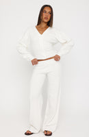 Kassandra Knit Pants Off White