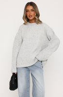 Lavinia Knit Sweater Grey Marle
