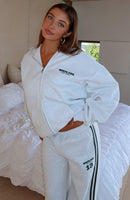 Lucky Thirteen Charise Zip Front Hoodie Grey Marle