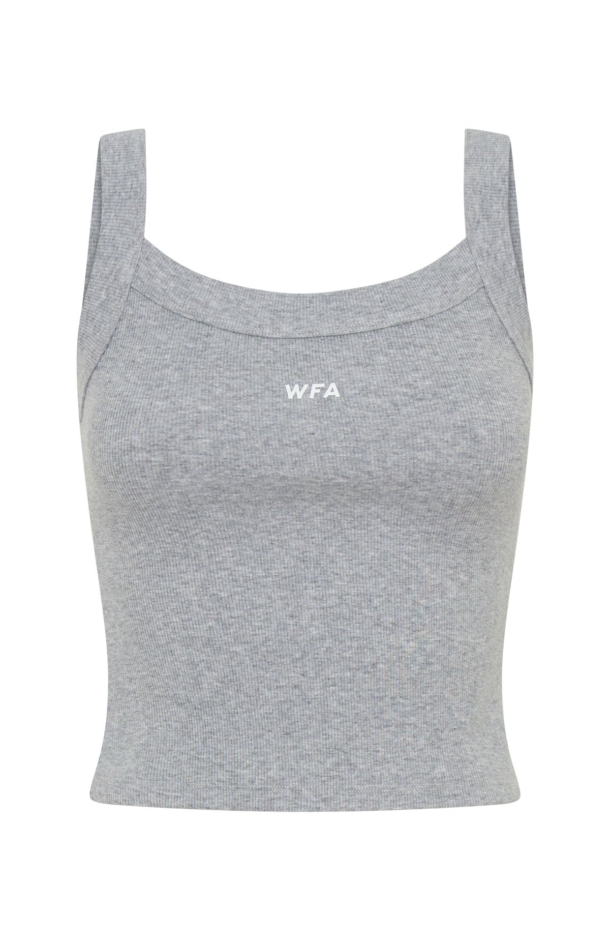 Maximum Rib Tank Grey Marle | White Fox Boutique