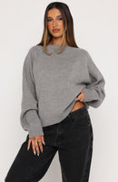 Reia Knit Sweater Grey