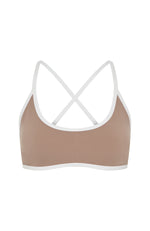 Relentless Sports Bra Caramel/White