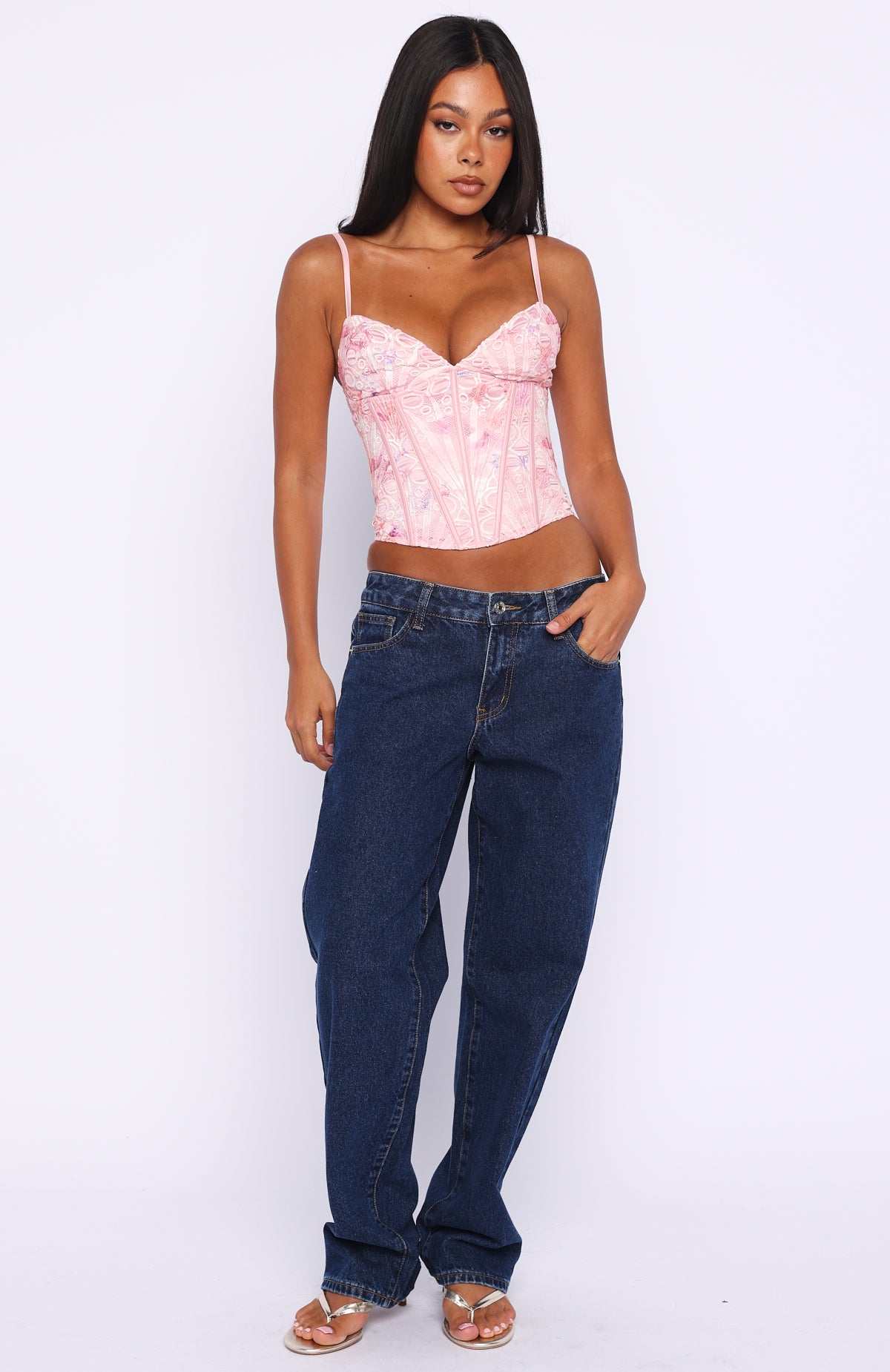 Resort Getaway Bustier Pink | White Fox Boutique
