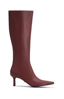 Rosalina Knee High Boots Burgundy