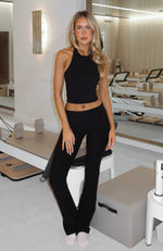 Progression Foldover Flare Leggings Black