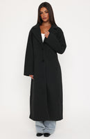Side Eye Oversized Coat Midnight