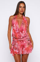Strobe Lights Mini Dress Sunset Siren