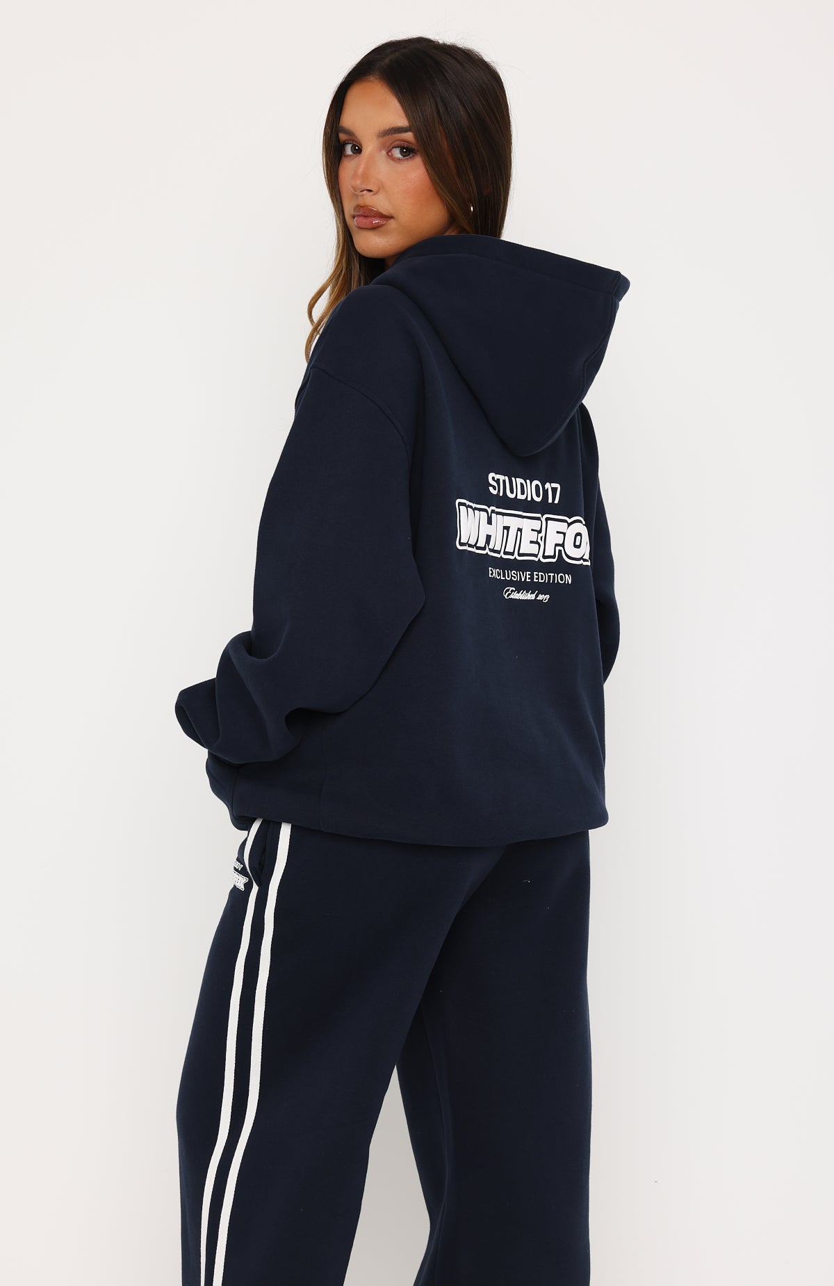 Studio 17 Spencer Oversized Hoodie Navy | White Fox Boutique