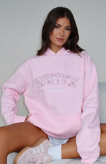 Sweet Sweet Moments Oversized Hoodie Pink