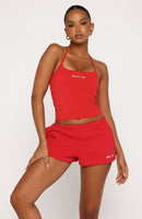 Test Drive Halter Top Red