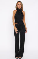 Time Passes Dress Pants Black