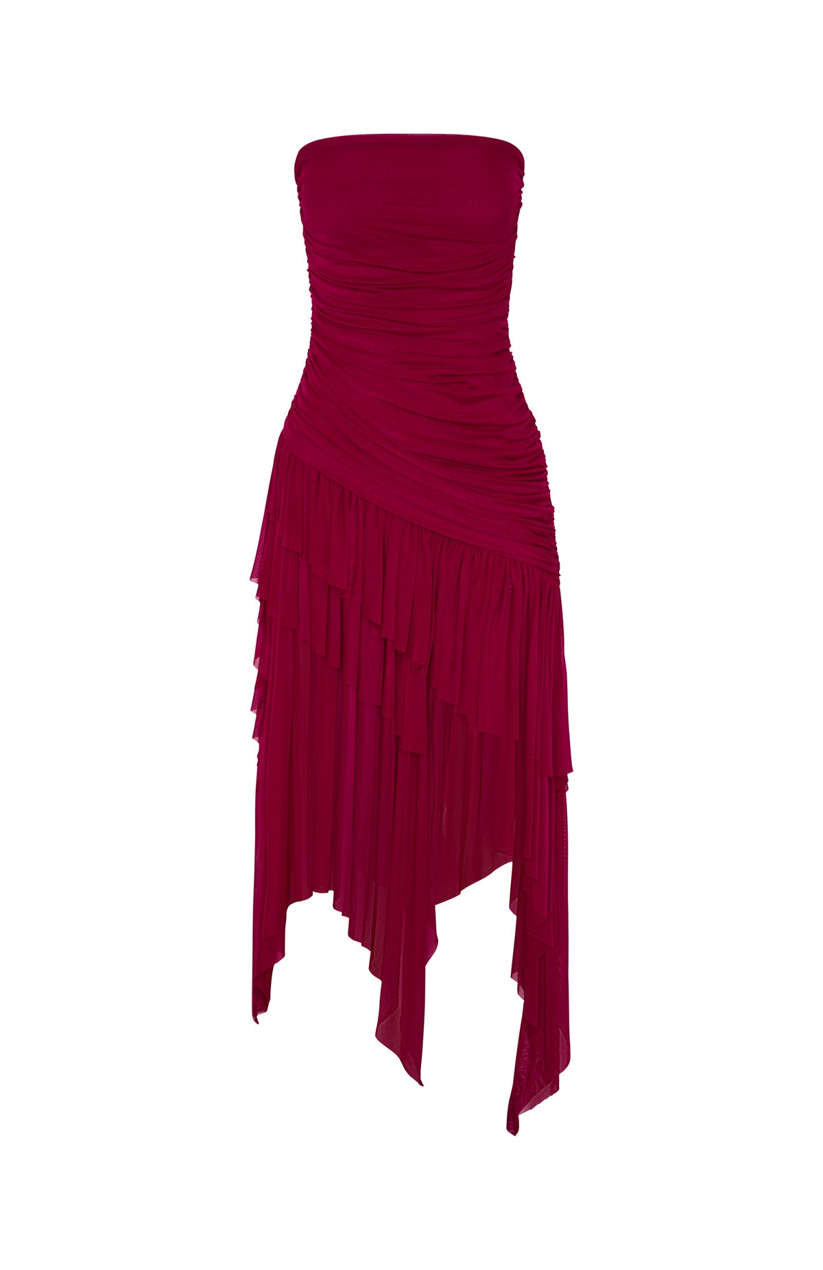 venetian midi dress Venetian Dreams Strapless Midi Dress Dragonfruit