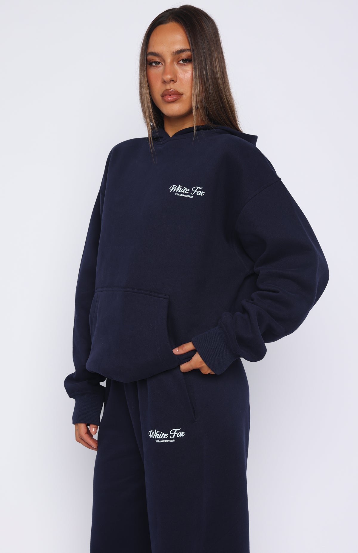 トップス WIND AND SEA xUsagi Coffee Hoodie NAVY Verano Sixteen Lilia Oversized Hoodie Navy | White Fox Boutique