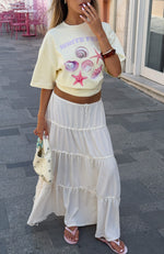 Washed Ashore Oversized Tee Lemon