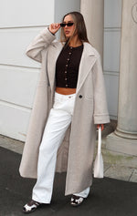 Winter Holiday Oversized Coat Oat