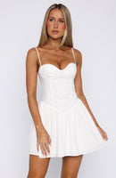 You're A Problem Mini Dress White