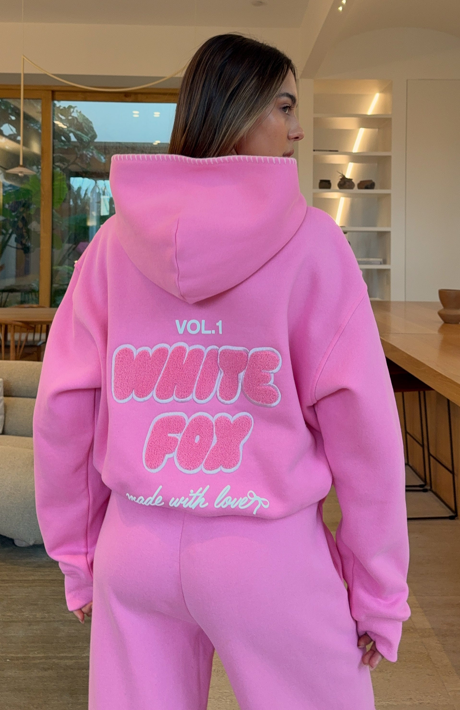 Vol. 1 Oversized Hoodie Bubblegum | White Fox Boutique
