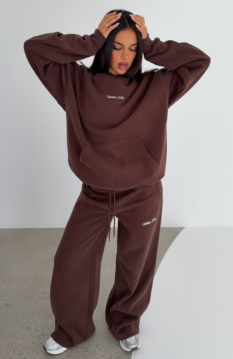 Wishing For It Oversized Hoodie Chocolate