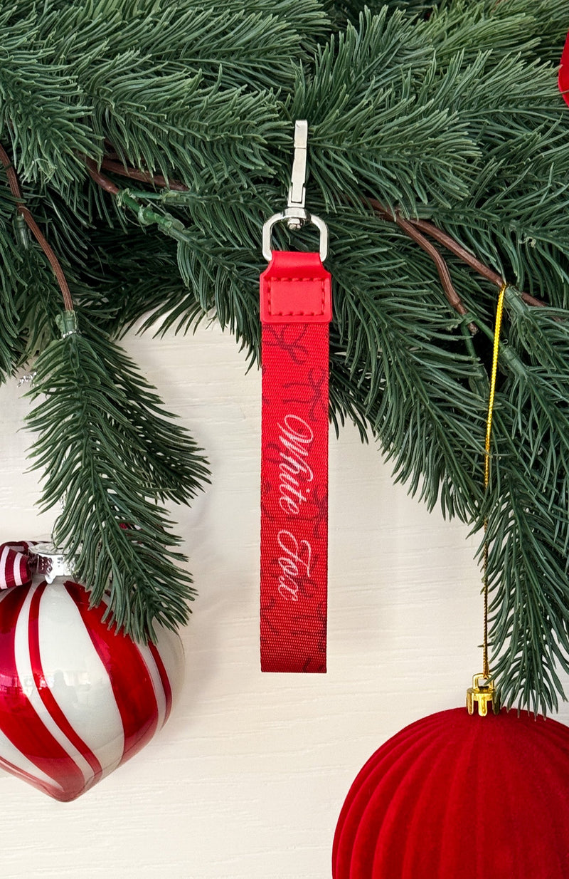 Nael Strap Keychain Red Bows