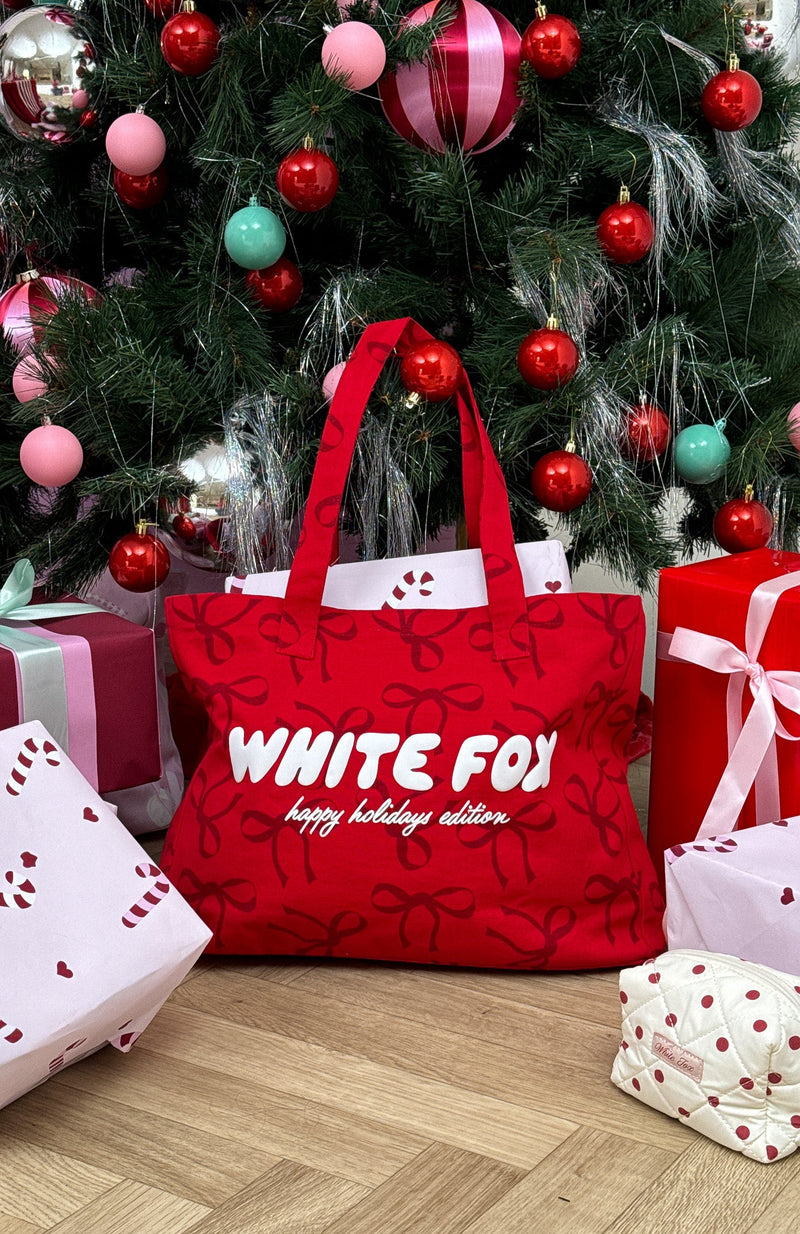 Wrapped With Love Tote Bag Red Bow