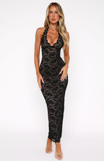 Destiny Lace Maxi Dress Black