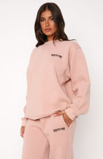 In The Desert Oversized Sweater Desert Pink