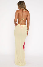 Luminous Maxi Skirt Lemon Lush