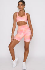 Kelly Bike Shorts Pink Sunset