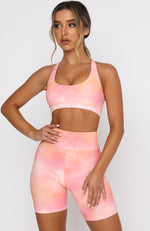 Kelly Bike Shorts Pink Sunset