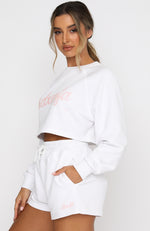 Skipper Cropped Sweater White