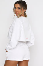 Skipper Cropped Sweater White