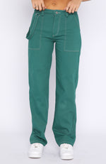 Right Way Pants Forest Green