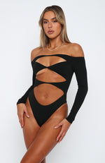 Just The Intro Bodysuit Black