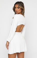 What You Feel Mini Dress White