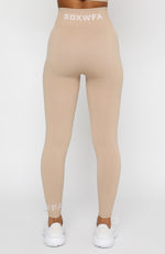 Coffee Date Seamless Leggings Sand