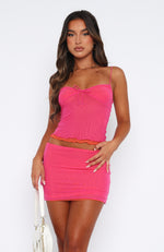 Perfect Symphony Crop Hot Pink