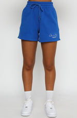 Check It Out Lounge Shorts Electric Blue | White Fox Boutique
