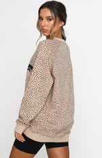 Speckle Oversized Sweater Sand