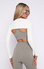 Inside Scoop Bolero White