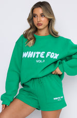 White 2025 fox sweater