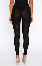 Hollywood Moment Mesh Leggings Black