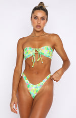 Summer Sea Bikini Top Lime Fleur