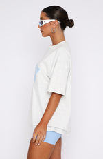 Give It Away Oversized Tee Grey Marle