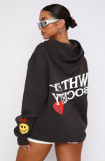 System Overload Oversized Hoodie Charcoal