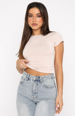 Too Blessed Tee Nude