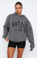 Give It Away Oversized Hoodie Charcoal