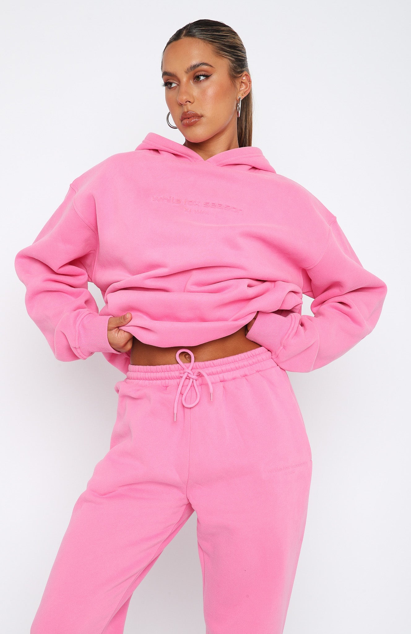 Future Forward Oversized Hoodie Candy Pink | White Fox Boutique
