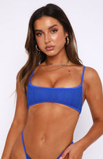Island Daze Bikini Top Electric Blue