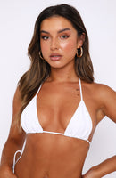 Golden Hour Bikini Top White